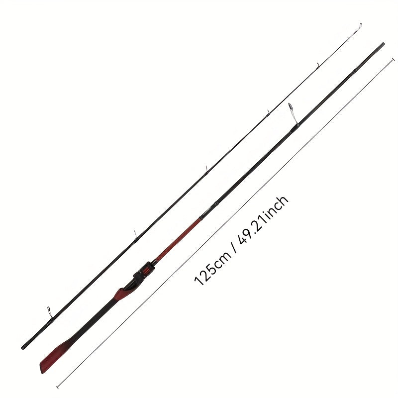 Commander Ambidextrous Carbon Fiber Baitcast Fishing Rod and Reel Combo, Extra Light Medium Fast Action, Ideal for Easter, Independence Day, Christmas, New Year, Grandparents Day Gifts