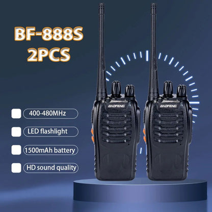 2 Pack Professional Two-Way Radios Long Range 16-Channel Handheld Walkie Talkies with Dual-Band FM, - Li-ion, Microphones & Headsets Included, 4-Way Rocker Switch, 16-Channel Scanning, 2-Tone Signaling, Compatible with Progra