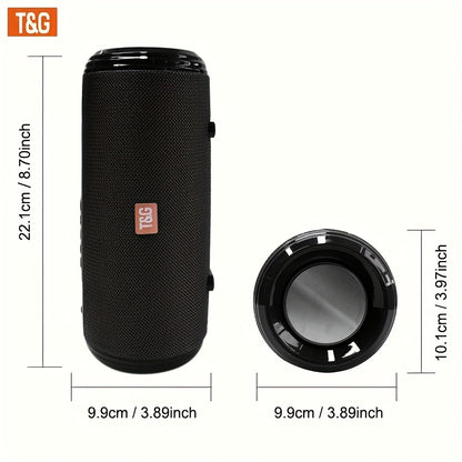 TG537 Portable Wireless Speaker - TWS Technology, Hands-Free Calling, TF Card & USB Playback - Works with Smartphones, Tablets, Tvs, Ideal for Camping, Travel, Mobile Accessories