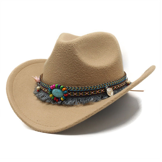 Men'S & Women'S Western Cowboy Hat - BrownRed/Red/Red/Red/Red/