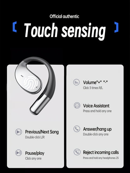 TWS Wireless Headphones with Noise Cancelling for Calls, Sports & Running In-Ear Design, Lightweight Touch Control, Long Battery Life, HIFI Sound, Compatible With Mobile Phones, Tablets, And Laptops With Charging Case