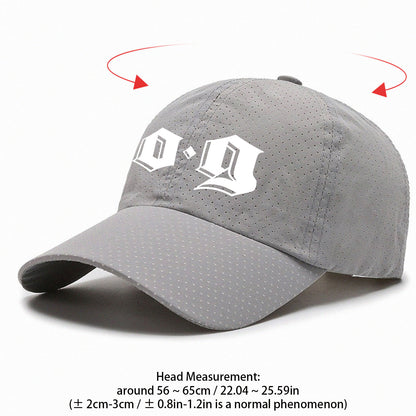 Men'S & Women'S Breathable Quick-Dry Baseball with "Dg" Lettering & Number 04/23 Design - Lightweight All-Season Sporty Hat for Gym, Beach, Outdoor Activities - Adjustable Snapback Closure, Casual Headwear, Durable Headwear