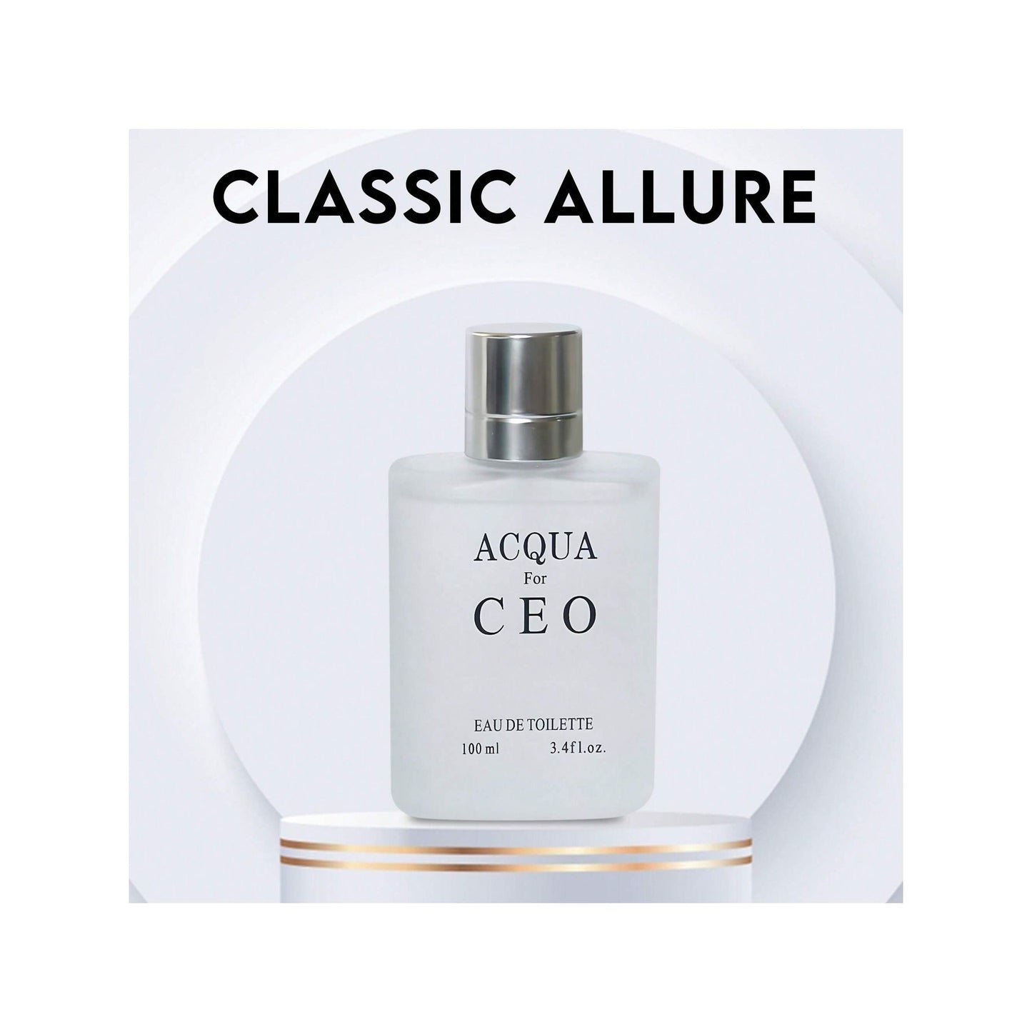ACQUA BLACK CEO, Eau De Parfum Spray Perfume, Fragrance For Men- Daywear, Casual Daily - 3.4 Oz Bottle- Ideal EDP Beauty Gift For Birthday, Anniversary