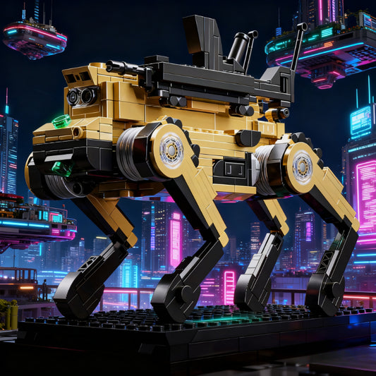 1000+pcs Robot Dog Building Blocks Set with Motorized Movement - Complex STEM Toy Kit for Adults & 14+, Challenging Assembly, Real-Looking Robotic Dog, Large-Scale Model Building (Birthday/Christmas Gift)