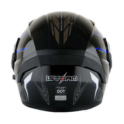 MOTORCYCLE MODULAR FULL FACE HELMET FLIP UP DUAL VISOR HELMET