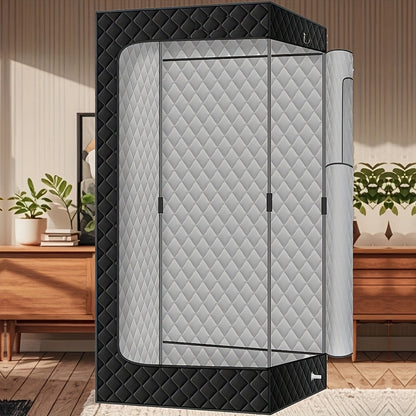 Portable Sauna Tent for Home Use - Steam-Free, Full Body Sweat Enclosure for Relaxation & Detox, Vertical Design (Black 70.8"x31.5"x31.5")