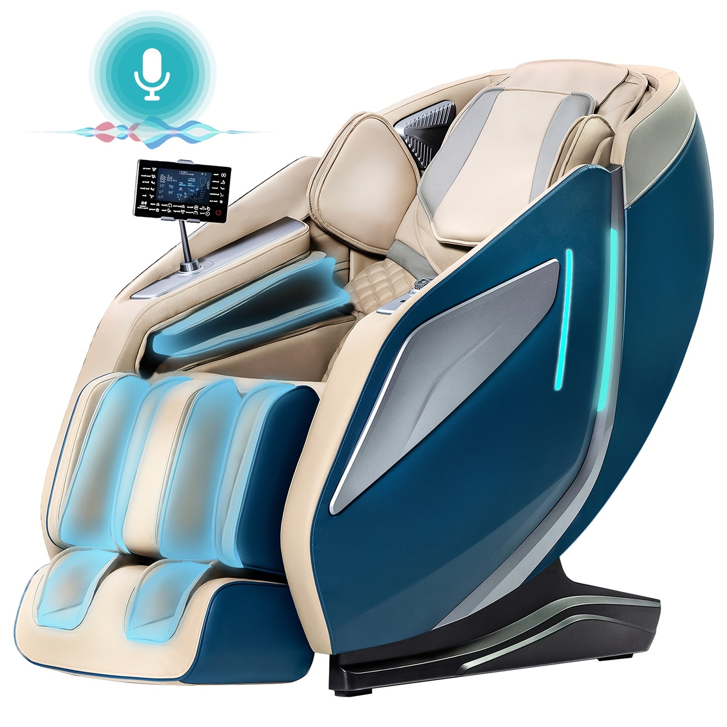 4D Full Body Massage Chair: Zero Gravity Massage Recliner SL Track with, 15 Massage Modes, Massage, Deep Tissue Massage, Modern Recliner, Sturdy Frame, Premium Upholstery, Multimode Massager, Heated Massage Chair, Office Work