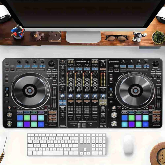 1pc Pioneer DJ DDJ-RZ Controller Mouse Pad & Office Desk Mat - Non-Slip Surface, DJ Setup with Mixer Controls, Compatible with DDJ-RZ Controller, Durable Polyester Front & Rubber Back for Home Studio, Live Performances, Gamin