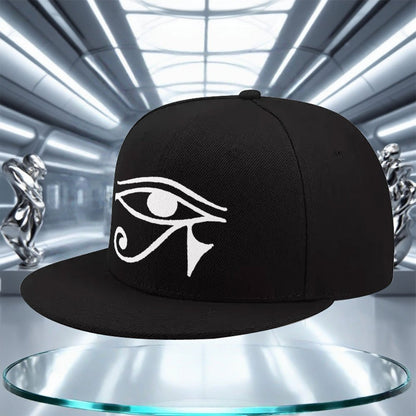 Pharaoh'S Eye Baseball Cap - Adjustable Snapback Hat with Ancient Egyptian Eye Design, Lightweight for Gym, Travel, Halloween, Everyday - Unisex Streetwear for Men & Women - All-Season Casual & Formal Outfits, Gym Headwear, S