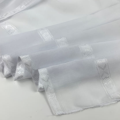 New 51-inch Shemagh Headscarf and Agal Combination Set, Lightweight and Breathable, Double Lace Design, Suitable for Daily Wear and Ramadan