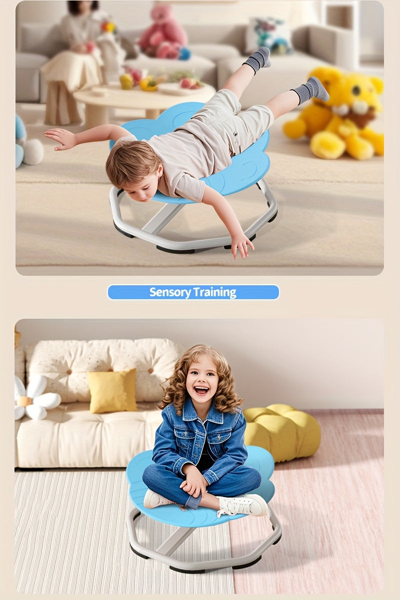 Kids Swivel Chair | Kids Sensory Spinning Chair for Autism | Body Coordination Training Chair | Cat Claw Shaped Non Slip Sensory Toys 360° Spinning Chair for Kids Aged 3+ | Back to School Supply
