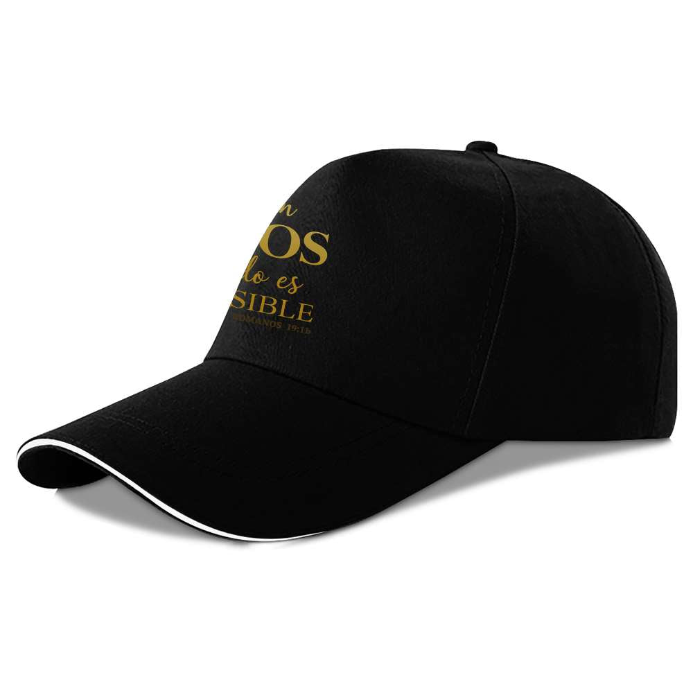 1pc Men's Spanish Inspirational Baseball Cap with Romans 4:17 Bible Verse - Adjustable Snapback, Lightweight Non-Stretch Fabric, Black & Golden Lettering for Running, Gym, Outdoor Sports - Christian Faith Hat for Men