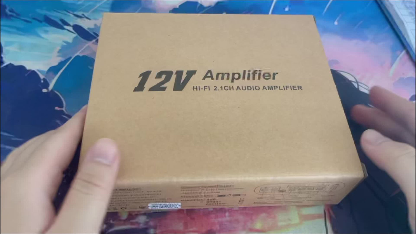 A 600W High-Power 2.1 Channel Amplifier with Hifi Stereo, Featuring Bass Enhancement And Treble Control, 3.5Mm Input, Suitable for Car Speakers, Home Theaters, Computers, And Tvs