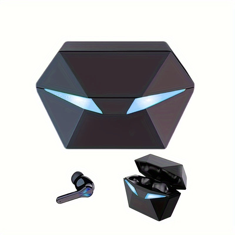 [40H Wireless Gaming Earbuds] Wireless Bluetooth Gaming Earbuds | Blue Light, 3D Surround Sound, 40H Battery, Touch Control | Perfect for Streamers & Gamers