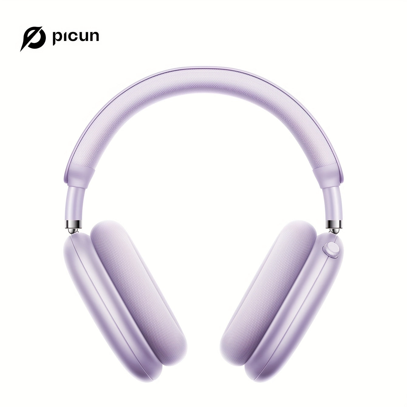 Picun F8Pro Wireless Over-Ear Headphones with 52dB Hybrid ANC, Hi Res Audio, 140H Playtime, Dual Device Pairing, 5 Mic ENC & Detachable Fabric Cushions All Day Comfort for Work & Travel, Picun