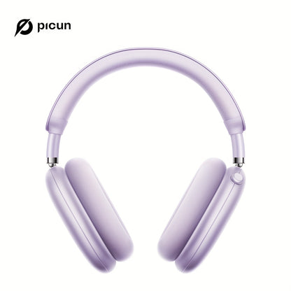 Picun F8Pro Wireless Over-Ear Headphones with 52dB Hybrid ANC, Hi Res Audio, 140H Playtime, Dual Device Pairing, 5 Mic ENC & Detachable Fabric Cushions All Day Comfort for Work & Travel, Picun