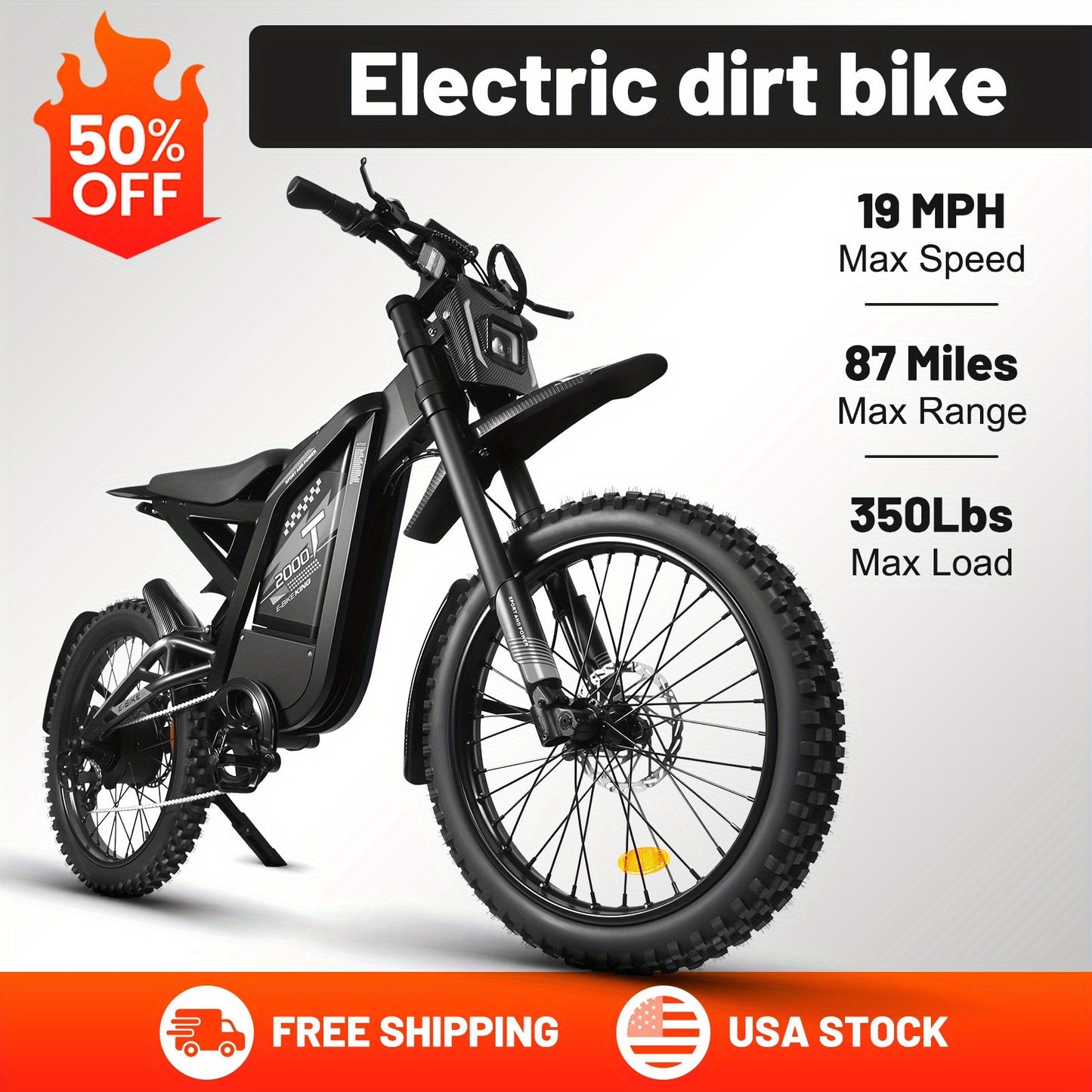Adult Electric Bike with 48V 30AH Removable Battery - 80-Mile Range, 19MPH High-Speed, 4-Mode (Pedal, Bike, Walking, Throttle) - Heavy-Duty Alloy Steel Frame, Disc Brakes, 500W-740W Motor - Men & Women's All-Terrain E-Bike fo