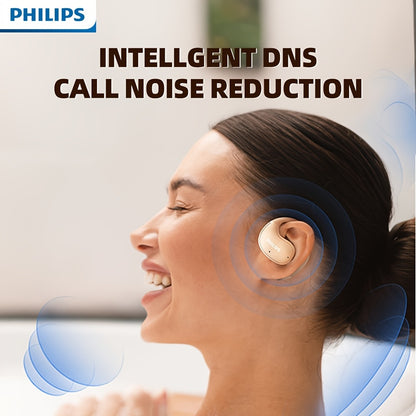 PHILIPS True Wireless Earbuds - Stereo Surround Sound, ENC Noise Cancellation, Touch Controls & Built-in Mic | 24H Polymer Battery, USB-C Fast Charging Case | Lightweight Comfort For Commuting, Workouts & Daily Use TAT2708