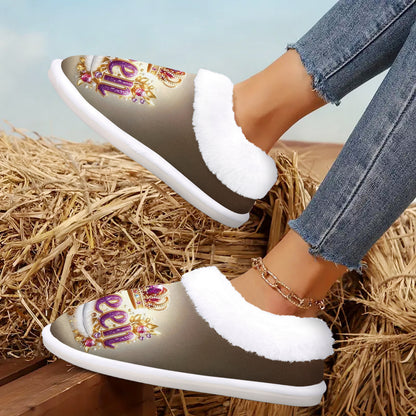 [Non-Slip Slippers] Women'S Slip-On House Shoes - Non-Slip Rubber Sole, Soft Fuzzy Interior Lining, Machine Washable Indoor/Outdoor Slippers - All-Season Cozy Footwear for Home, Office, Spa - Easy Slip-On Design with Non-Slip