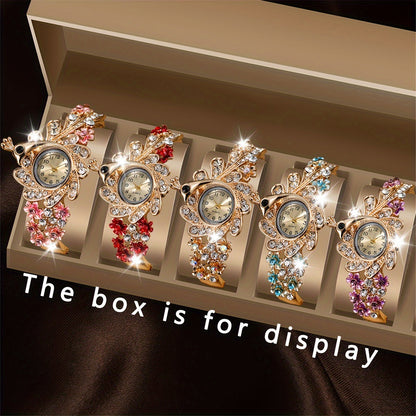 5pcs Ladies Versatile High-end Luxury Exquisite Watches Set Birthday Gift Christmas Halloween, Party Watches, Festive Occasions, Chic Watches, Sophisticated Design, Durable Construction, Quartz Movement, Ladies Wristwatches