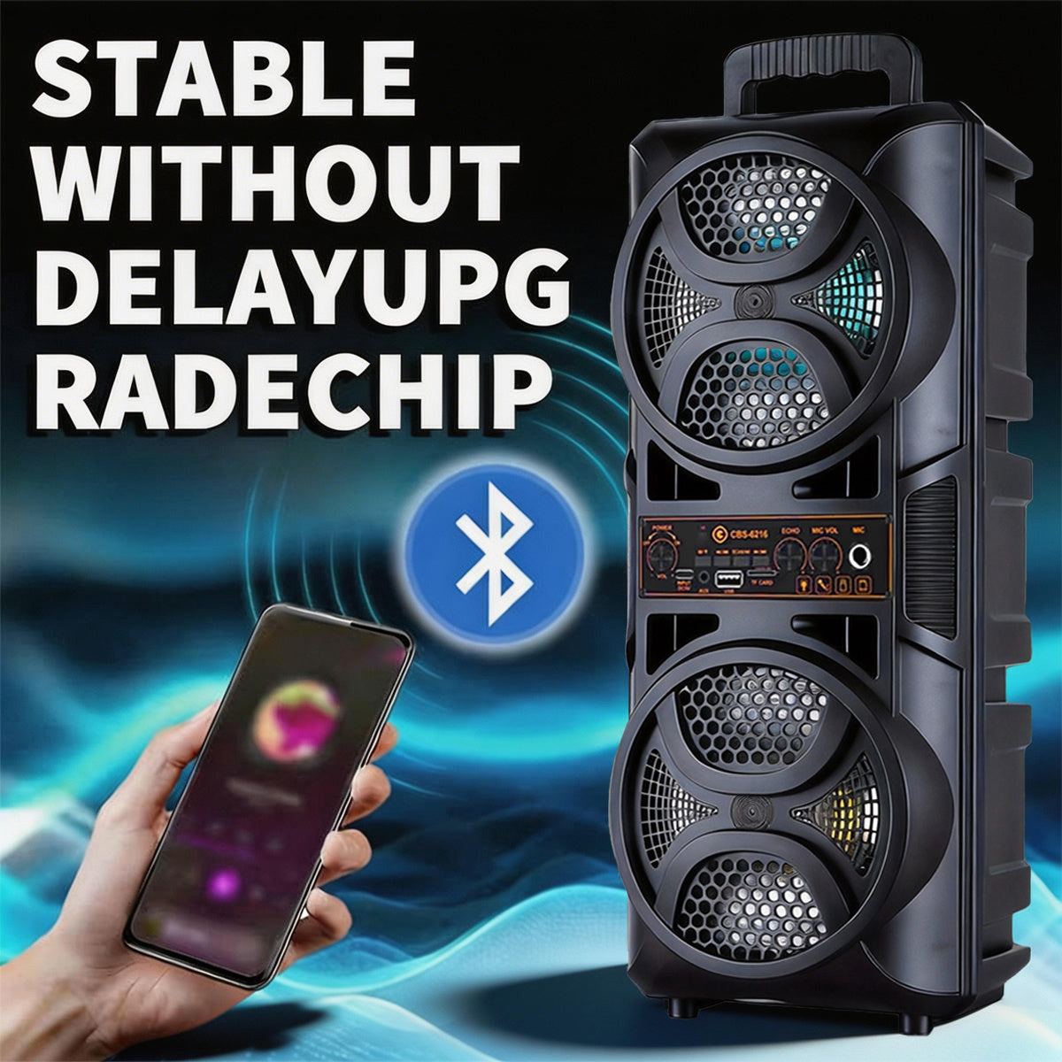 Wireless Speaker, Bluetooth, Dual Pairing, 2400mAh Battery, Subwoofer and Stereo, USB-C Charging, Suitable for Smartphones/tablets, Home/office/party Use, Wireless Ribbon Speaker, Home Audio, Stylish Audio, Premium Finish, Id