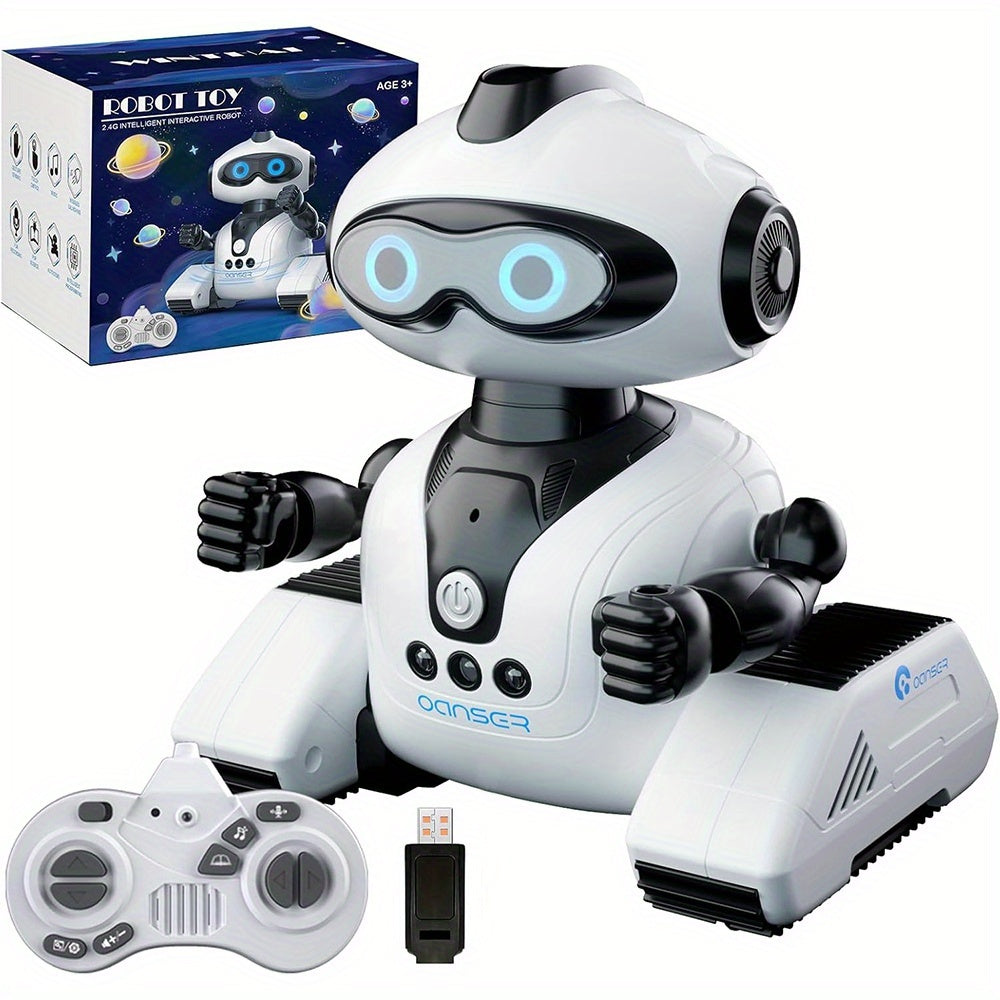 Gesture Sensing Robot With Storytelling, Singing And Dancing Functions, MultitaLight Beigeg, Performance/ Editing Programming And Other Features, Suitable As A Birthday Gift For Kid