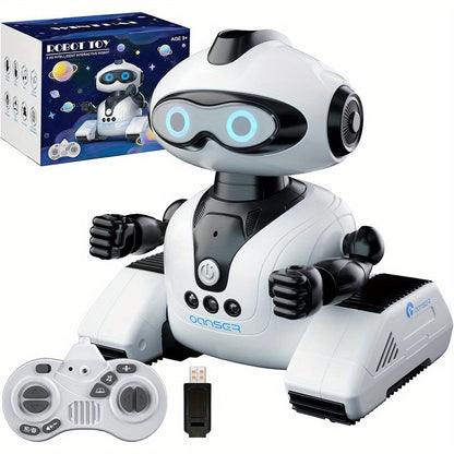 Gesture Sensing Robot With Storytelling, Singing And Dancing Functions, MultitaLight Beigeg, Performance/ Editing Programming And Other Features, Suitable As A Birthday Gift For Kid