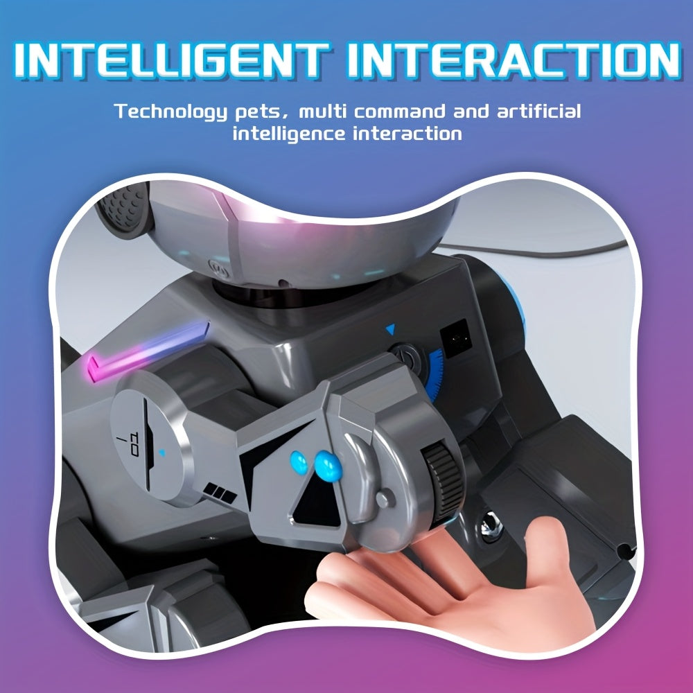 2.4Ghz RC Robot Dog with 2D/3D Acrobatics, Music & Dance, Intelligent Programming, USB Rechargeable Battery, Remote Control, for Boys & Girls, Ages 6 & Up