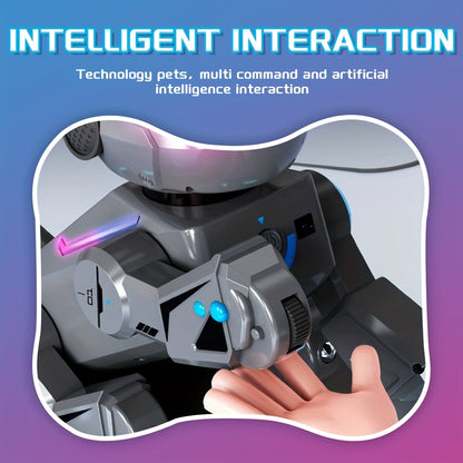 2.4Ghz RC Robot Dog with 2D/3D Acrobatics, Music & Dance, Intelligent Programming, USB Rechargeable Battery, Remote Control, for Boys & Girls, Ages 6 & Up