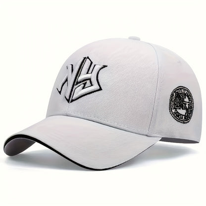 2pcs Embroidered Baseball Cap, Spring Autumn Sports Duckbill Cap, Couple's Baseball Cap, Men's And Women's Fashion Cover, Truck Driver Hat, Fisherman's Hat, Casual Headwear, Seasonal Fashion Accessory, Fashionable Fisherman C