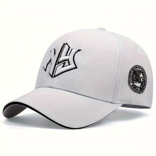 2pcs Embroidered Baseball Cap, Spring Autumn Sports Duckbill Cap, Couple's Baseball Cap, Men's And Women's Fashion Cover, Truck Driver Hat, Fisherman's Hat, Casual Headwear, Seasonal Fashion Accessory, Fashionable Fisherman C