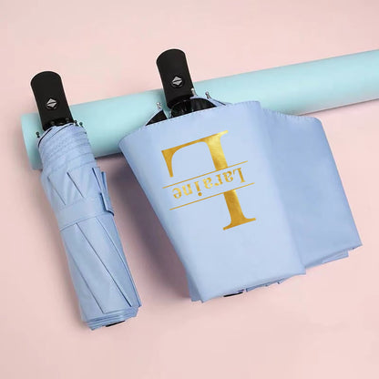 Customize personalized names, automatic compact folding umbrellas - -resistant, self-closing folding umbrellas, durable, easy to carry, perfect for men and women, outdoor activities, travel, and daily use