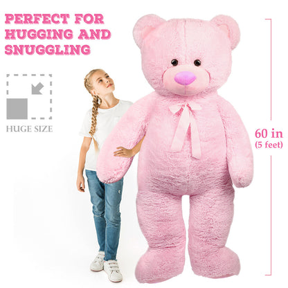 Big Teddy Bear, 3 Feet Giant Teddy Bear Stuffed Animal, Large Bear Plush Toy, 39 inch, Gift for Girls, Girlfriend, Wife, for Birthday Valentine's Day