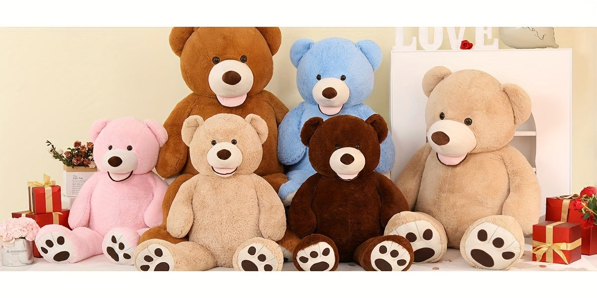 MorisMos Giant Teddy Bear Plush 5 Feet, Life Size Huge Teddy Bears for Girlfriend Boyfriend, 5 Foot Large Bear Gifts, Baby Shower, Birthday, Anniversary Gift, Romantic Gift, Oversized Stuffed Animal, Cute Plushie, Highquality
