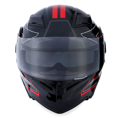 MOTORCYCLE MODULAR FULL FACE HELMET FLIP UP DUAL VISOR HELMET