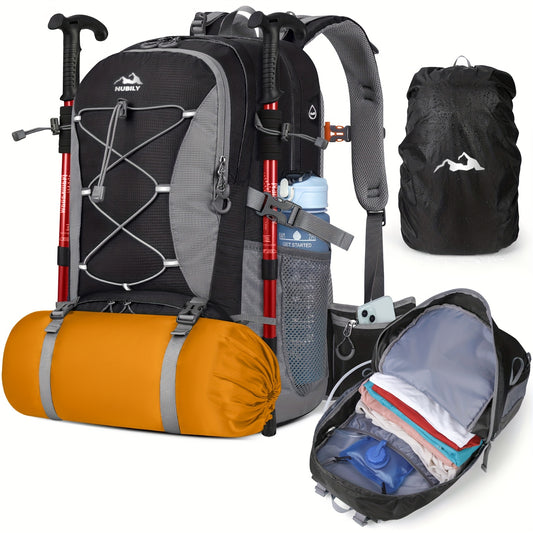 NUBILY 50L Hiking Backpack Camping Backpack for Men Women Lightweight HIking Daypack Outdoor Travel Daypack