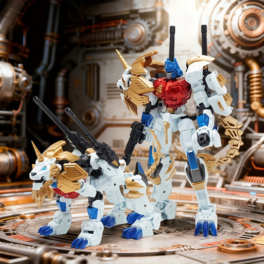1/one-Model Multi-Form Mecha Figure - Collectible Transforming Robot Action Figure with /Anime/Fantasy Themes, Statue for Model Hobbyists & Anime Warriors, Gift for Collectors (Mecha Suit Warrior)