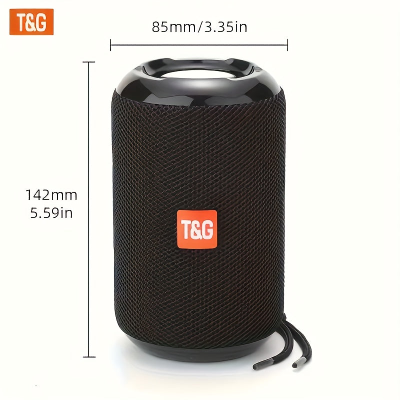 Portable Wireless Speaker for Outdoor Use, Featuring High-Quality Sound, TWS Stereo for Hands-Free Calls, And Compatibility with TF Cards And USB Drives. It Can Connect to Mobile Phones, Tablets, And Tvs with a Range of Up to