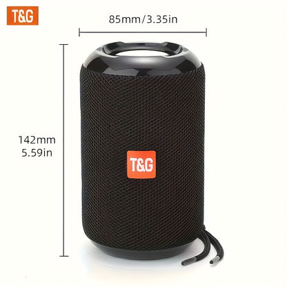 Portable Wireless Speaker for Outdoor Use, Featuring High-Quality Sound, TWS Stereo for Hands-Free Calls, And Compatibility with TF Cards And USB Drives. It Can Connect to Mobile Phones, Tablets, And Tvs with a Range of Up to