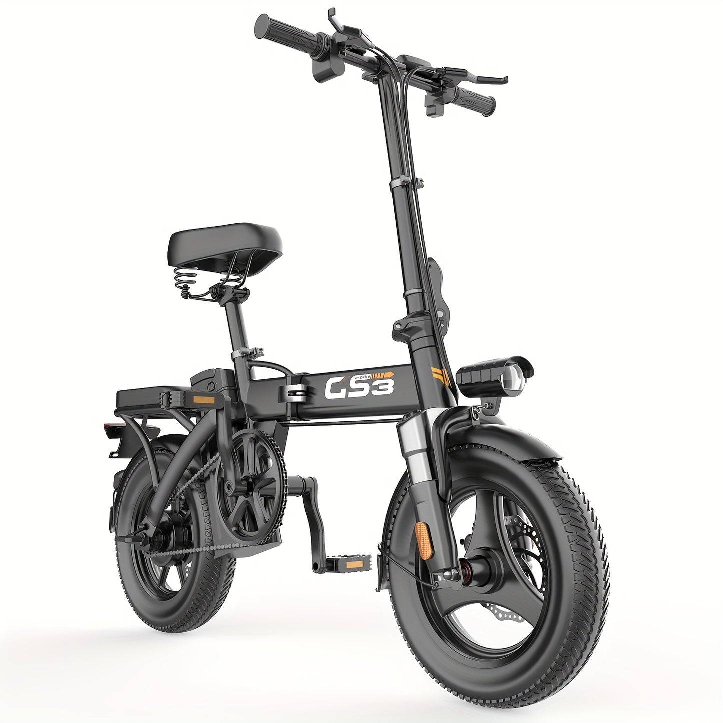 UPlee Peak Power 740W Electric Bike For Adults, 20MPH Full Shock Absorption Comfortable Riding, 48V6/8/10/15/17.5Ah, Max 32Miles Folding Ebike, 14'' Tubeless Off-road Tire, City Commuter