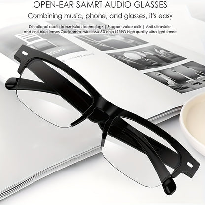 New Fashionable Intelligent Color Changing Glasses, with Automatic Dimming Lenses, Anti Blue Light Function, Built-in Microphone, Intelligent Voice Calling, Open Clear Sound, Wireless Connection, Comfortable Wearing for Busin