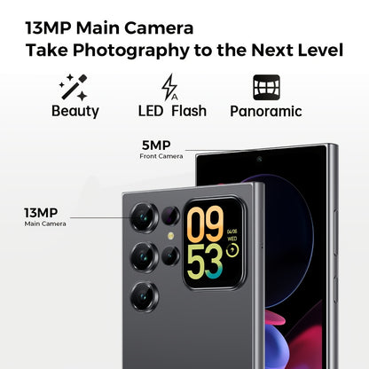 [T-Mobile ]OUKITEL C62 Android 15 Mobile Phone, 16GB + 128GB Globally Unlocked Version, 6.88" 90Hz Display, 1.81" Rear Screen, 5150mAh, 13MP + 5MP/dual SIM Card/fingerprint/facial Recognition, Perfect Festive Gift, Fashionabl