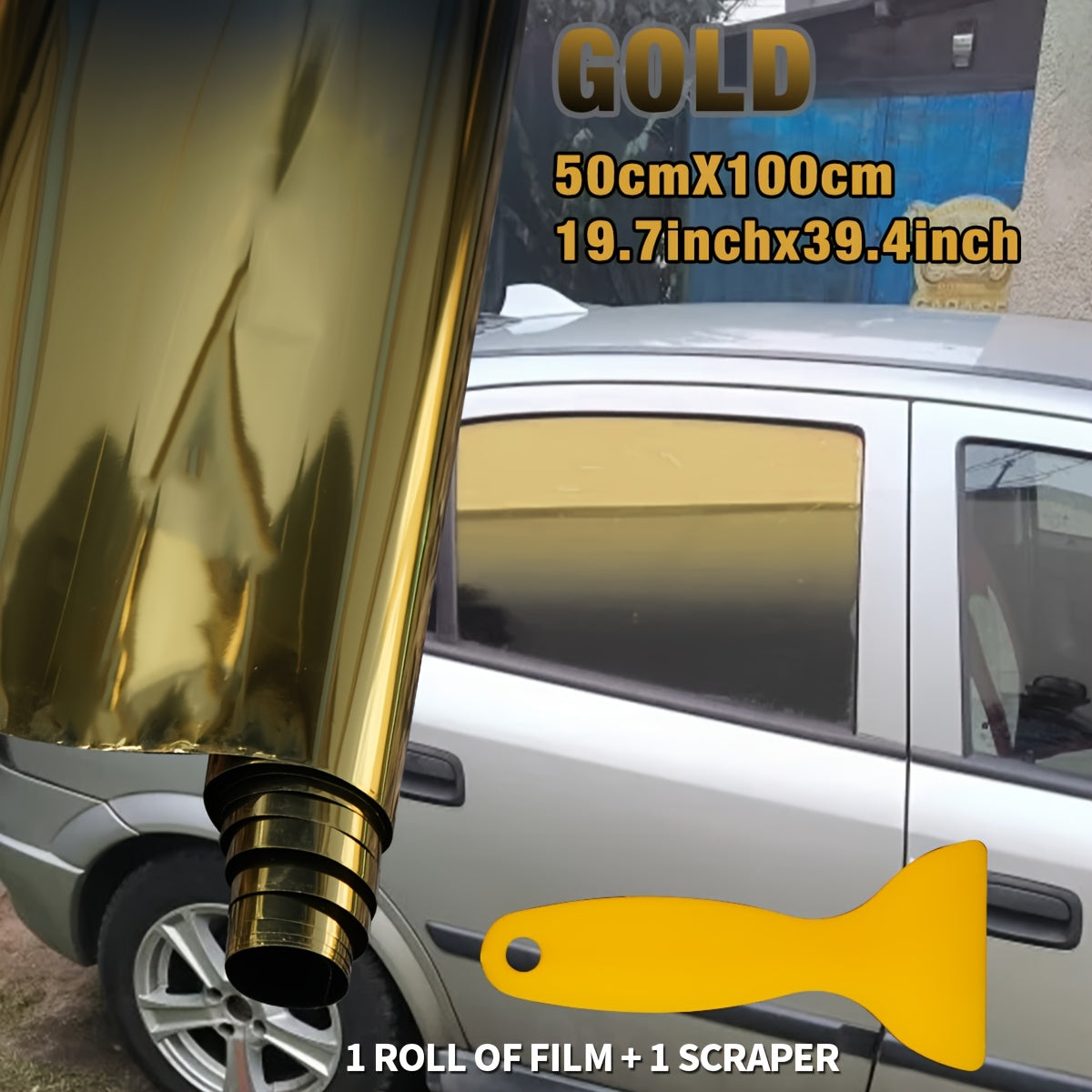 RV Dual tone Gradient Thermal Insulation Film - Explosion proof, Color Contrasting Car Solar Sunshade - Suitable and Easy to Install PET Material Accessories Window Sticker Kit Window Film Suitable for RV RV Glass and Home Wi