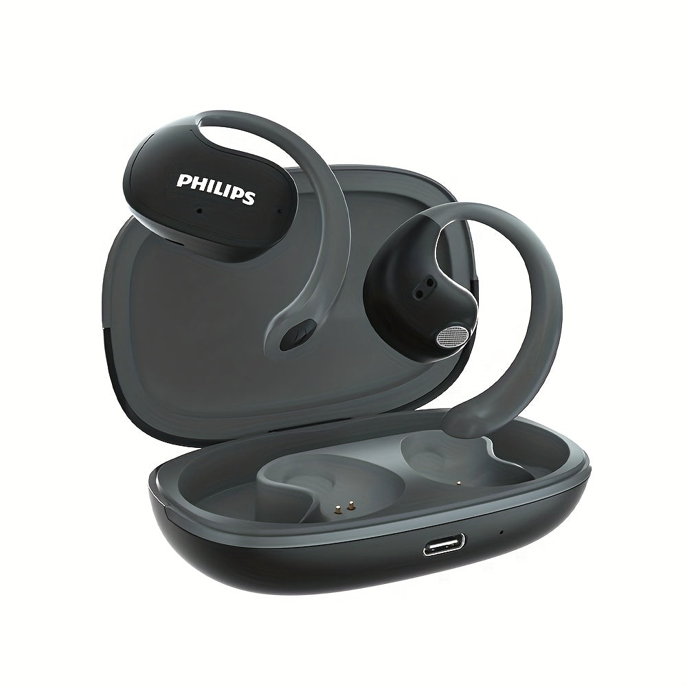 PHILIPS True Wireless Earbuds - Stereo Surround Sound, ENC Noise Cancellation, Touch Controls & Built-in Mic | 24H Polymer Battery, USB-C Fast Charging Case | Lightweight Comfort For Commuting, Workouts & Daily Use TAT2708