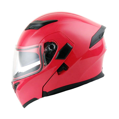 MOTORCYCLE MODULAR FULL FACE HELMET FLIP UP DUAL VISOR HELMET