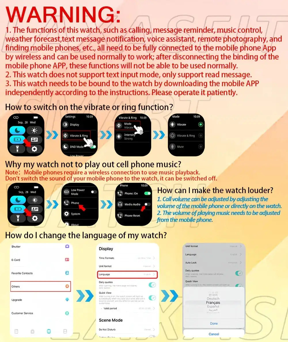 Smart Watch for Men And Women, 1.83inch HD Screen Full Touch Screen, Call & Message Functions, Pedometer, Multiple Sports Modes, Water, Compatible with IOS/Android Devices, Simple Style, Ideal Gift for Any Occasion