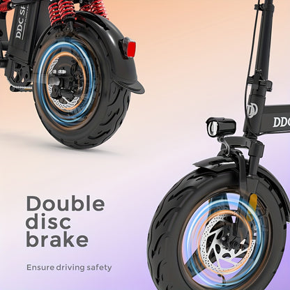 Foldable Electric Bike for Adults, 700W Peak Motor 48V 20Ah Removable Battery Ebike, 35 Miles 32km/h High - Speed, City Commuter, LCD Display, Dual Disc Brakes, for Men & Women (330 Lbs Capacity)