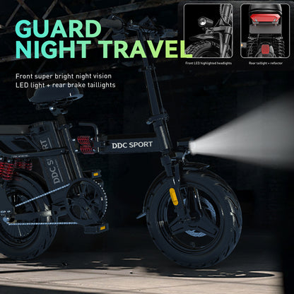 M1 Electric Bike For Adults,35 Miles Range,700W peak motor,20MPH Speed, 48V 20Ah Removable Battery, Dual Disc Brakes, Front And Rear Suspension & Commuter EBike, 14'' all-purpose tire, LCD Mileage Display,, 330lbs Capacity -