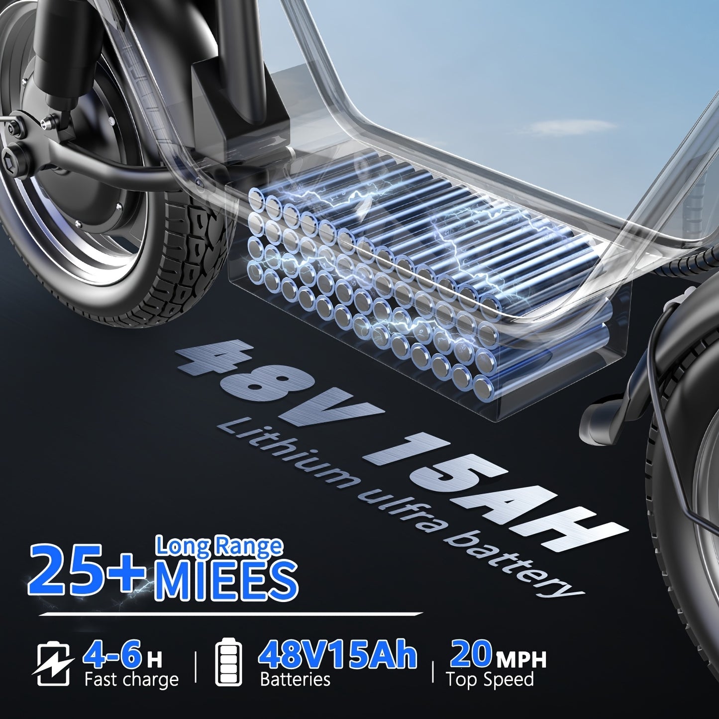 K12 650W Electric Scooter, 48V 15Ah, 14" Pet Escooter With Cushioned Seat, With Large Capacity Basket And BOX (Removable), Adults And Teens, 300lbs Max Load
