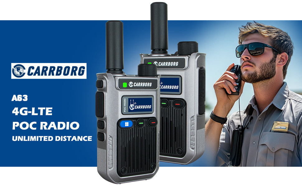 Nationwide Fast Radios Unlimted Range Lifetime Free LTE Walkie Talkies Long Range Two Way Radios Global PoC with SIM Cards(2 Pack), Team Coordination, Longrange Communication, Lightweight Radio, Durable Build, Reliable Commun
